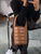HOZEN handbag Quilted Mini Bucket Bag • Camel