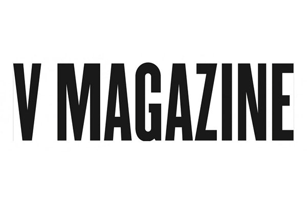 V Magazine logo in black block letters