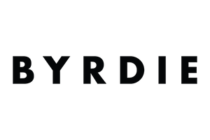 Byrdie logo in black font