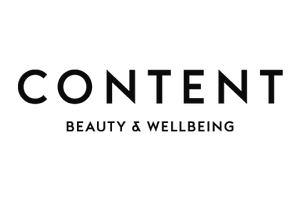 Content Beauty & Wellbeing logo in black font