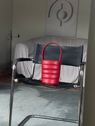 Quilted Mini Bucket Bag • Cardinal | Red Handbag – HOZEN