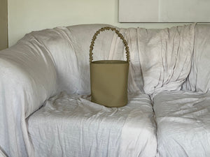 HOZEN Handbags Scrunchie Bucket Bag • Toffee | IB x HOZEN