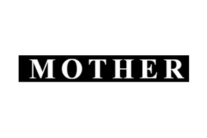 Mother Logo in inverted black block lettering