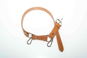 HOZEN Vegan Leather Harness Belts • Camel