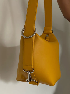 HOZEN Crossbody Fold Bag • Canary Yellow Crossbody Purse