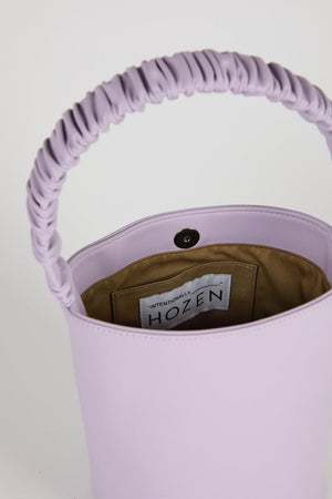 HOZEN lavender purse, bucket bag | IB x HOZEN