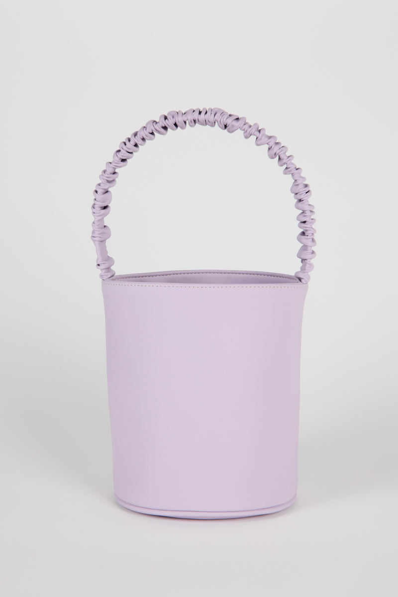 HOZEN Handbags Scrunchie Bucket Bag • purple handbags | IB x HOZEN