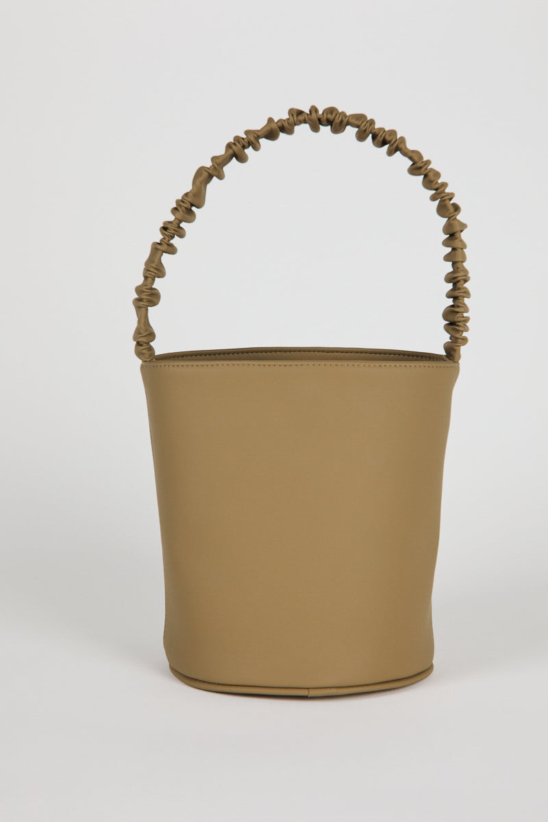 HOZEN brown bucket bag faux leather | IB x HOZEN