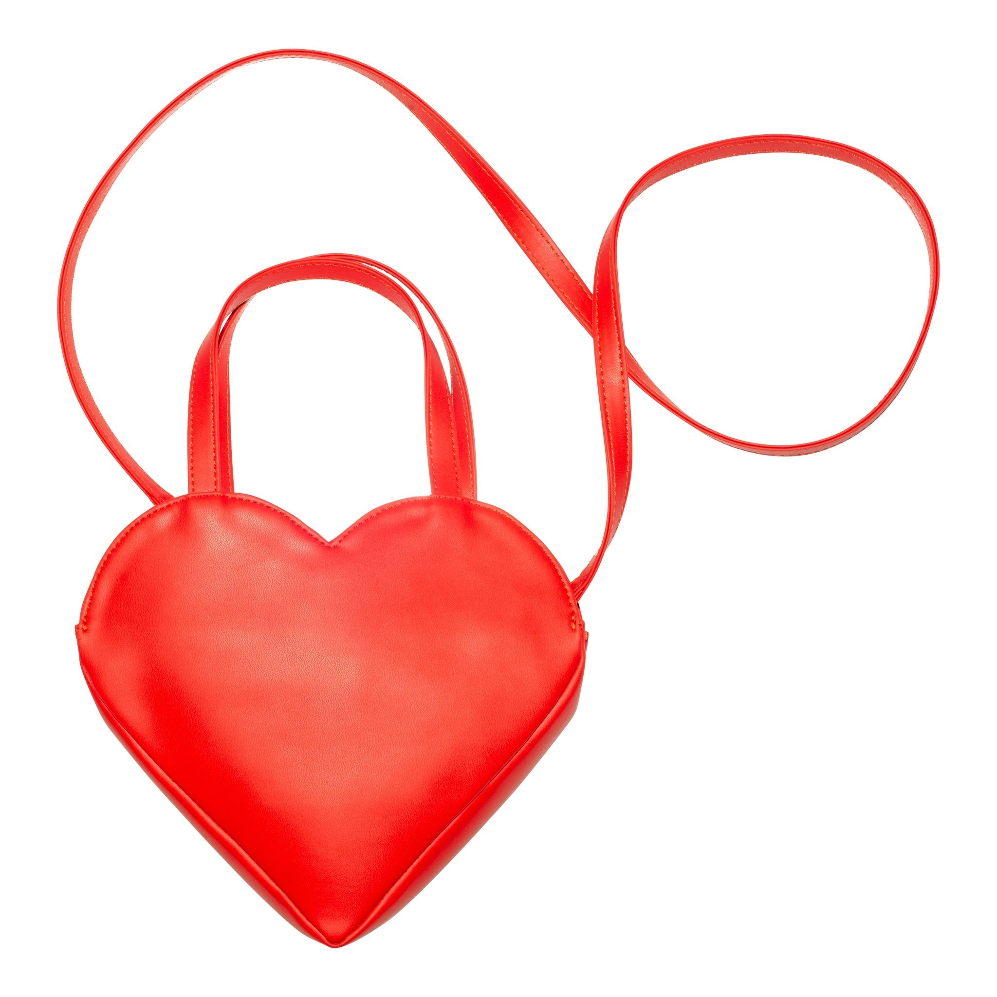 HOZEN red heart shaped purse with crossbody strap