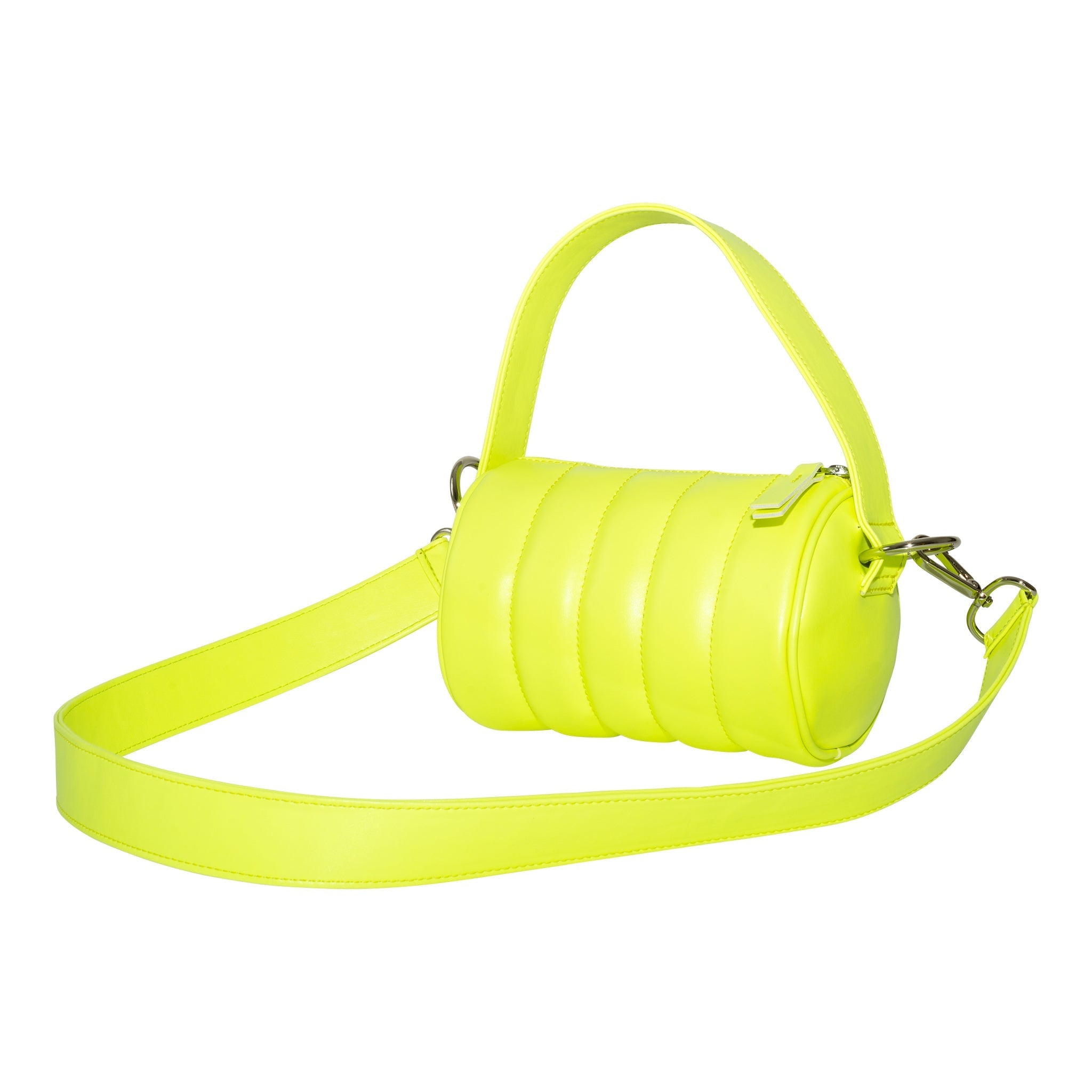 HOZEN Quilted Mini Duffle Bag • Yellow Duffel Bag • Grasshopper