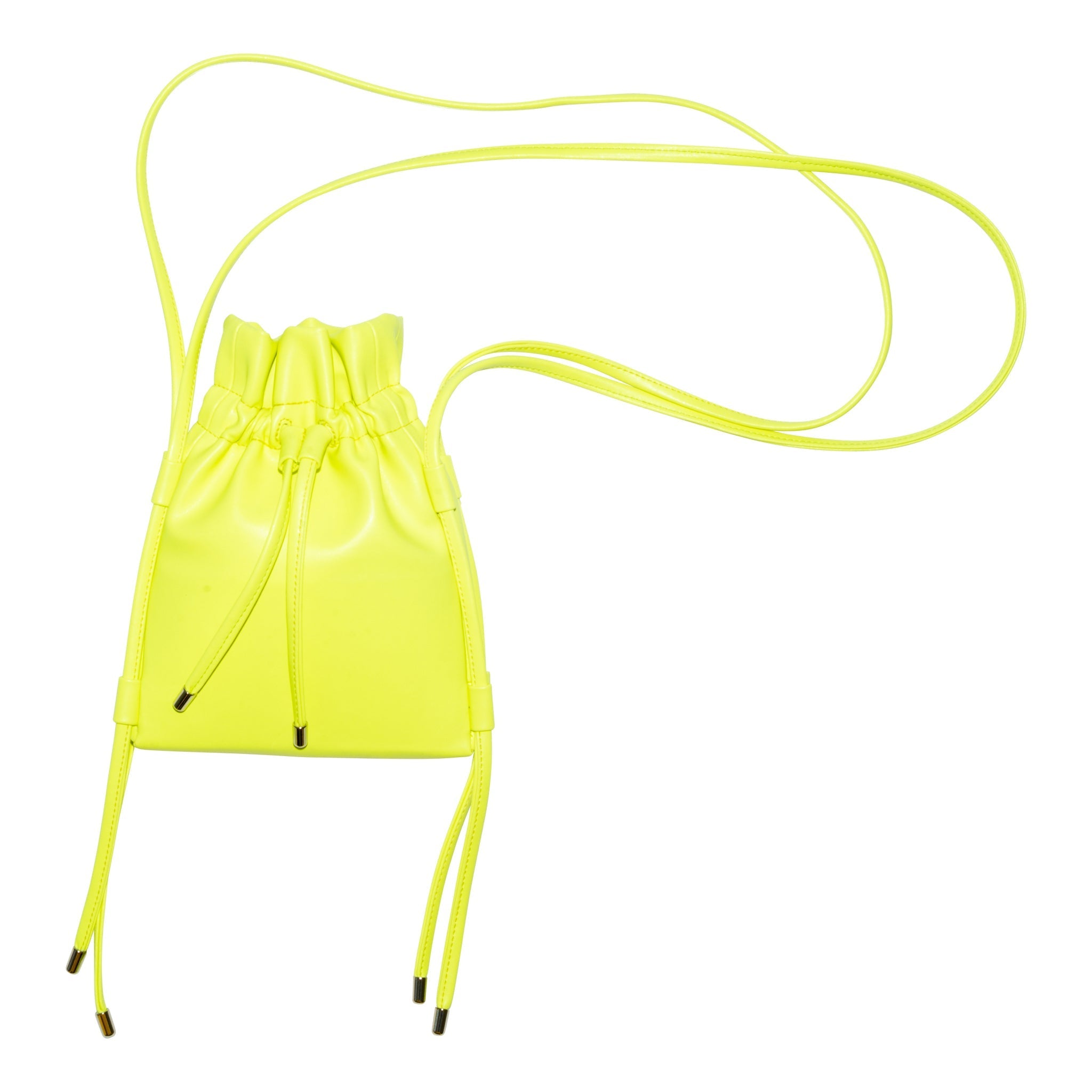 HOZEN Neon Yellow Crossbody Bag • Sling Pouch • Grasshopper