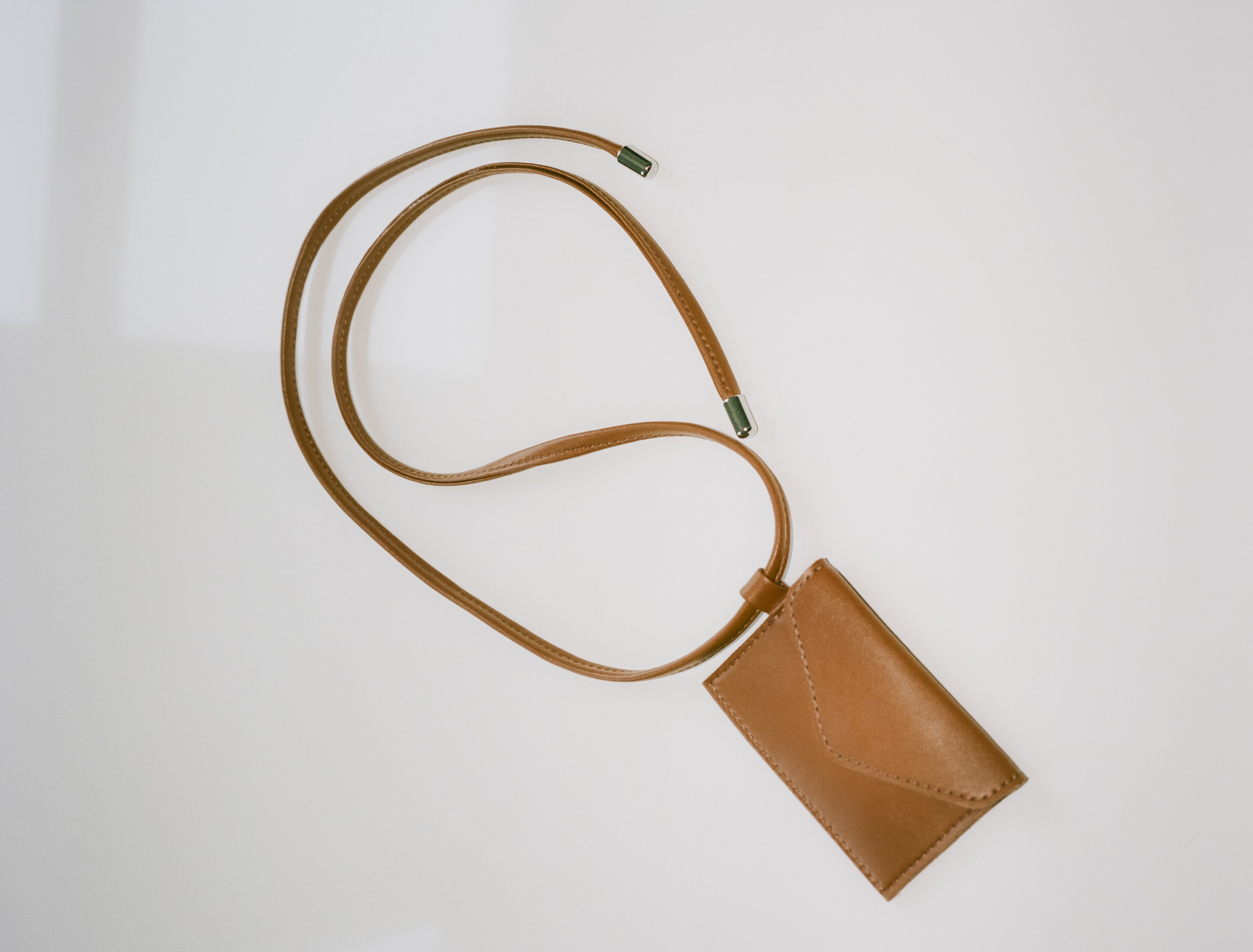 Tan Phone Sling (with Card Slot) • Camel